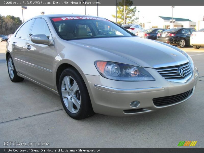 Desert Mist Metallic / Parchment 2008 Acura RL 3.5 AWD Sedan