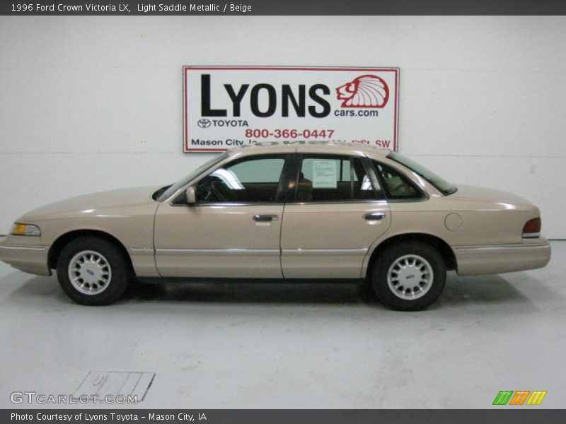Light Saddle Metallic / Beige 1996 Ford Crown Victoria LX