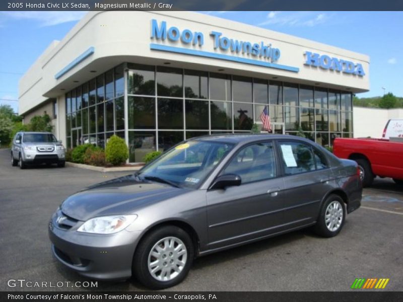 Magnesium Metallic / Gray 2005 Honda Civic LX Sedan