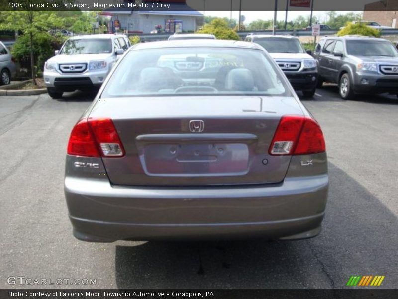 Magnesium Metallic / Gray 2005 Honda Civic LX Sedan