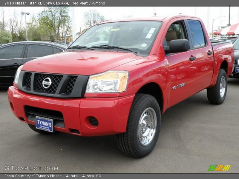 Red Alert / Almond 2010 Nissan Titan XE Crew Cab 4x4