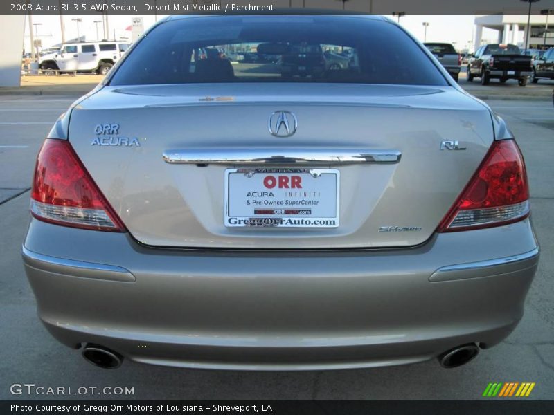 Desert Mist Metallic / Parchment 2008 Acura RL 3.5 AWD Sedan