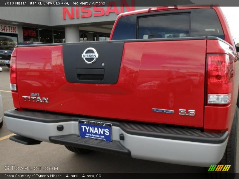 Red Alert / Almond 2010 Nissan Titan XE Crew Cab 4x4