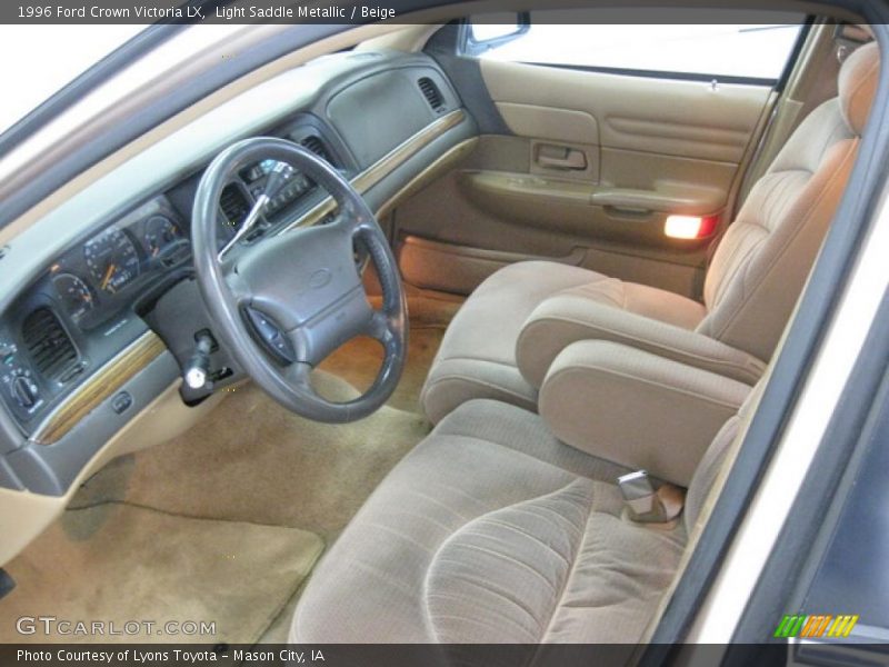 Light Saddle Metallic / Beige 1996 Ford Crown Victoria LX