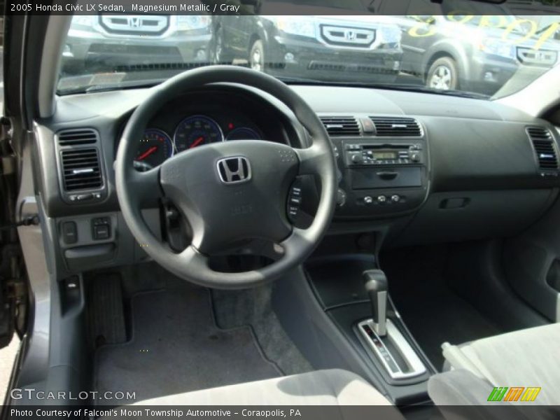Magnesium Metallic / Gray 2005 Honda Civic LX Sedan