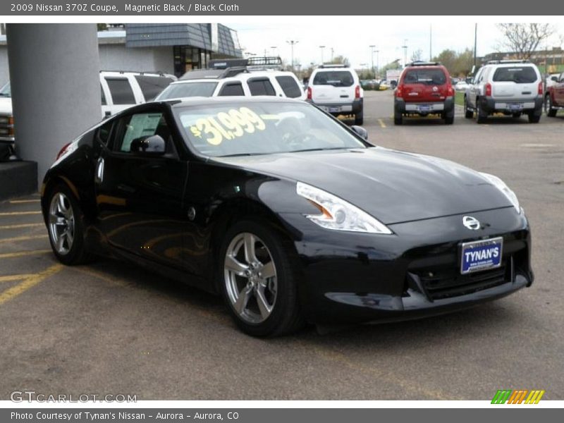 Magnetic Black / Black Cloth 2009 Nissan 370Z Coupe