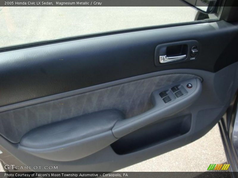 Magnesium Metallic / Gray 2005 Honda Civic LX Sedan