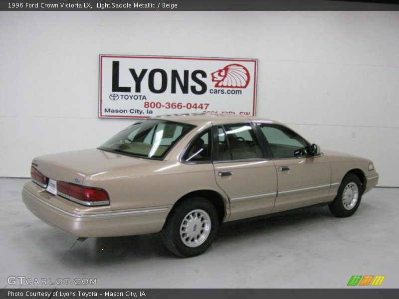 Light Saddle Metallic / Beige 1996 Ford Crown Victoria LX