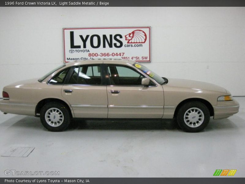 Light Saddle Metallic / Beige 1996 Ford Crown Victoria LX