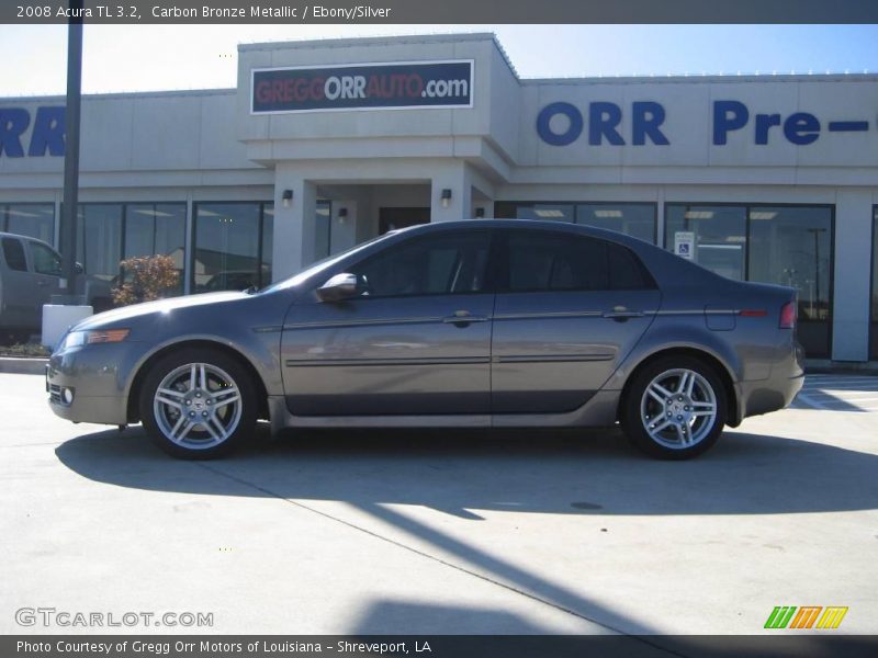 Carbon Bronze Metallic / Ebony/Silver 2008 Acura TL 3.2