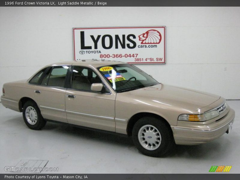 Light Saddle Metallic / Beige 1996 Ford Crown Victoria LX