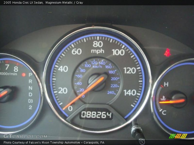 Magnesium Metallic / Gray 2005 Honda Civic LX Sedan