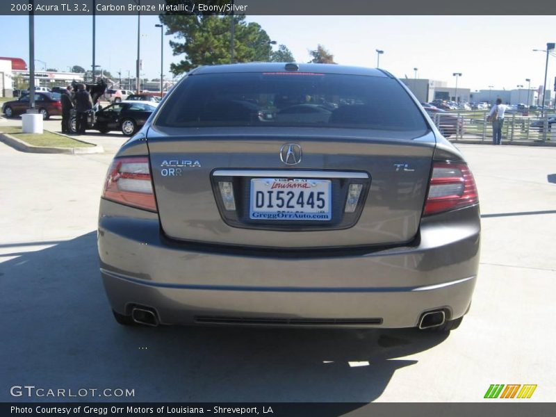 Carbon Bronze Metallic / Ebony/Silver 2008 Acura TL 3.2