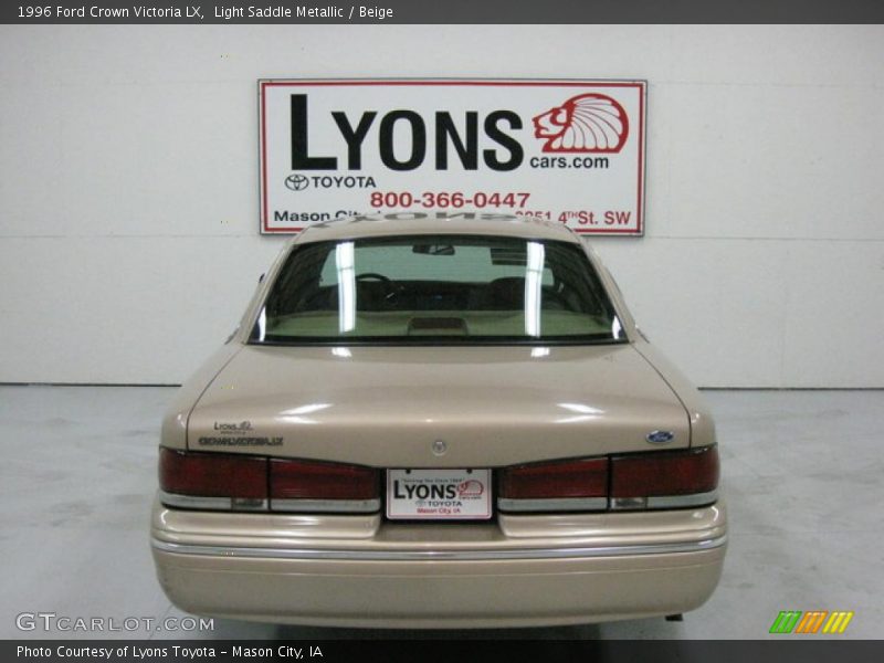 Light Saddle Metallic / Beige 1996 Ford Crown Victoria LX
