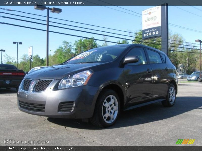 Carbon Gray Metallic / Ebony 2010 Pontiac Vibe 2.4L