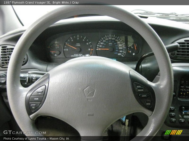 Bright White / Gray 1997 Plymouth Grand Voyager SE