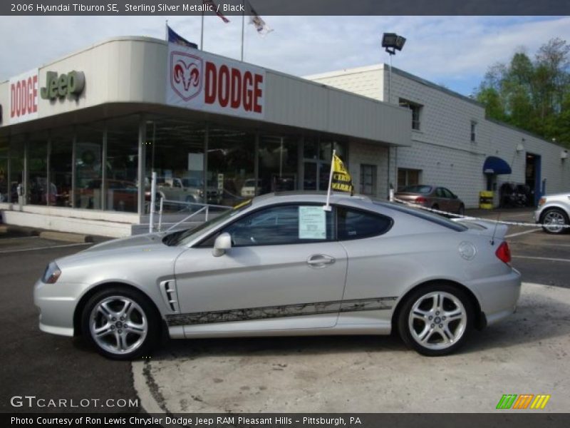 Sterling Silver Metallic / Black 2006 Hyundai Tiburon SE