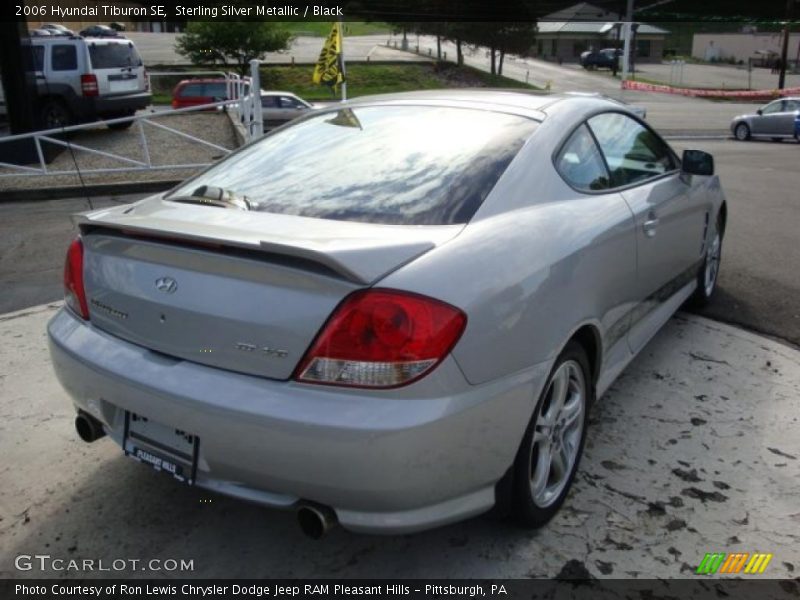 Sterling Silver Metallic / Black 2006 Hyundai Tiburon SE