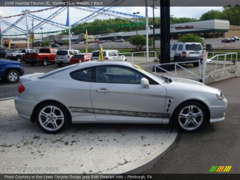 Sterling Silver Metallic / Black 2006 Hyundai Tiburon SE