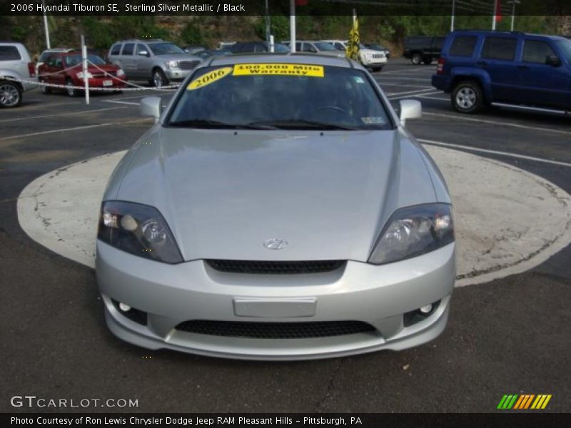 Sterling Silver Metallic / Black 2006 Hyundai Tiburon SE