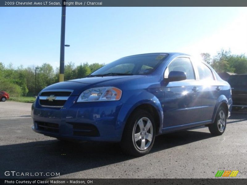 Bright Blue / Charcoal 2009 Chevrolet Aveo LT Sedan