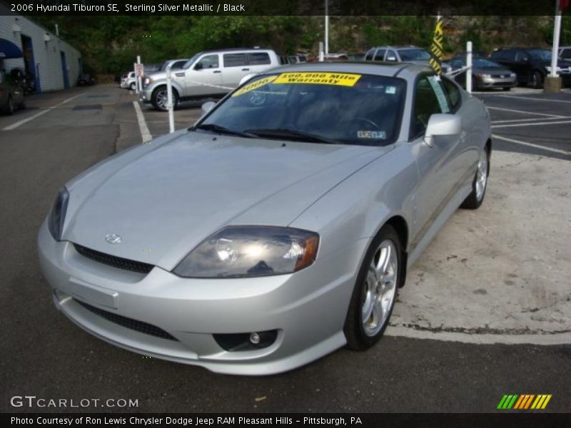 Sterling Silver Metallic / Black 2006 Hyundai Tiburon SE