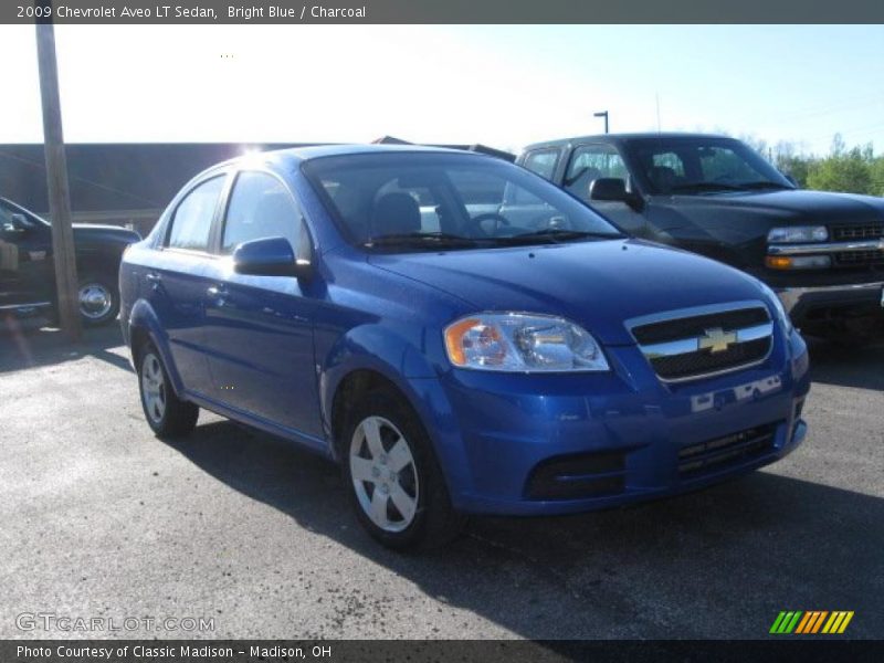 Bright Blue / Charcoal 2009 Chevrolet Aveo LT Sedan