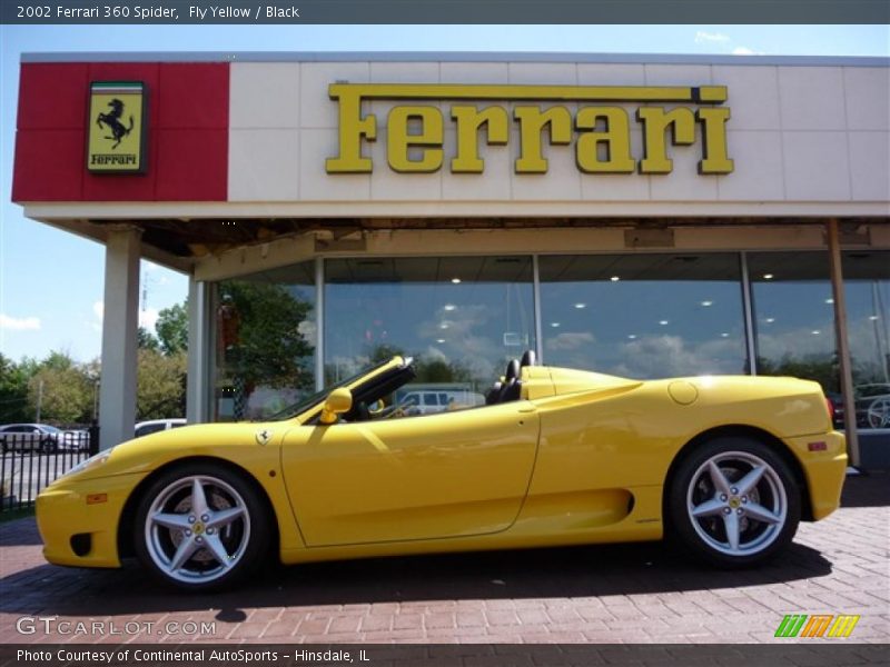 Fly Yellow / Black 2002 Ferrari 360 Spider