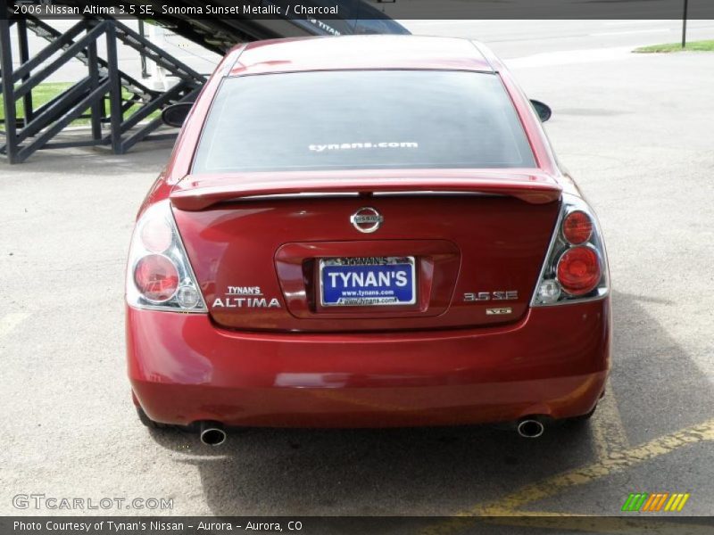 Sonoma Sunset Metallic / Charcoal 2006 Nissan Altima 3.5 SE