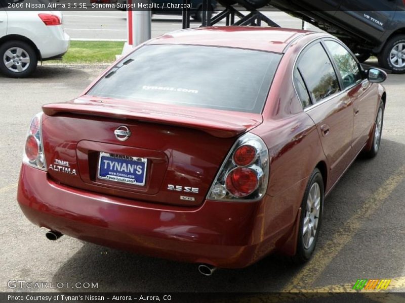 Sonoma Sunset Metallic / Charcoal 2006 Nissan Altima 3.5 SE