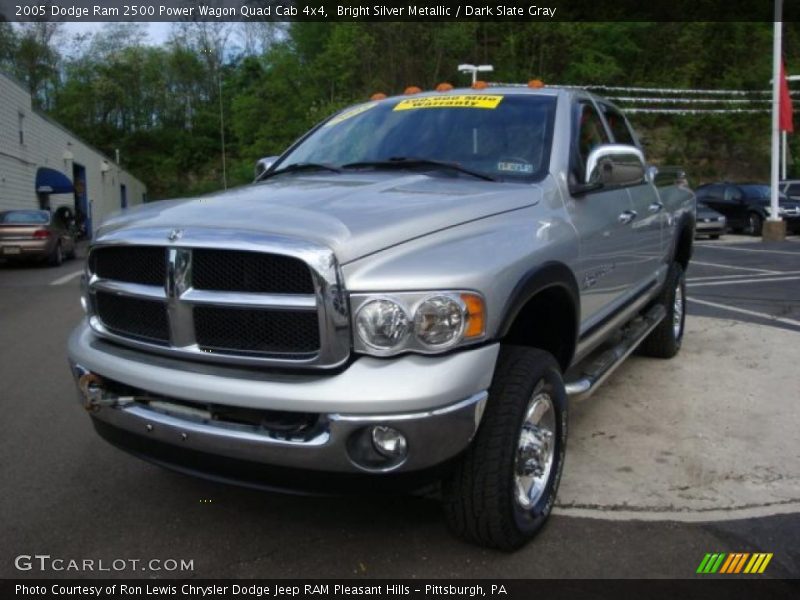 Bright Silver Metallic / Dark Slate Gray 2005 Dodge Ram 2500 Power Wagon Quad Cab 4x4