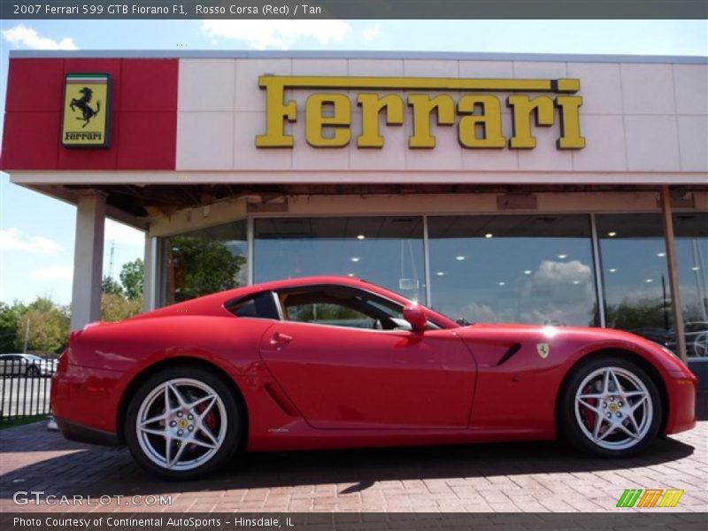 Rosso Corsa (Red) / Tan 2007 Ferrari 599 GTB Fiorano F1