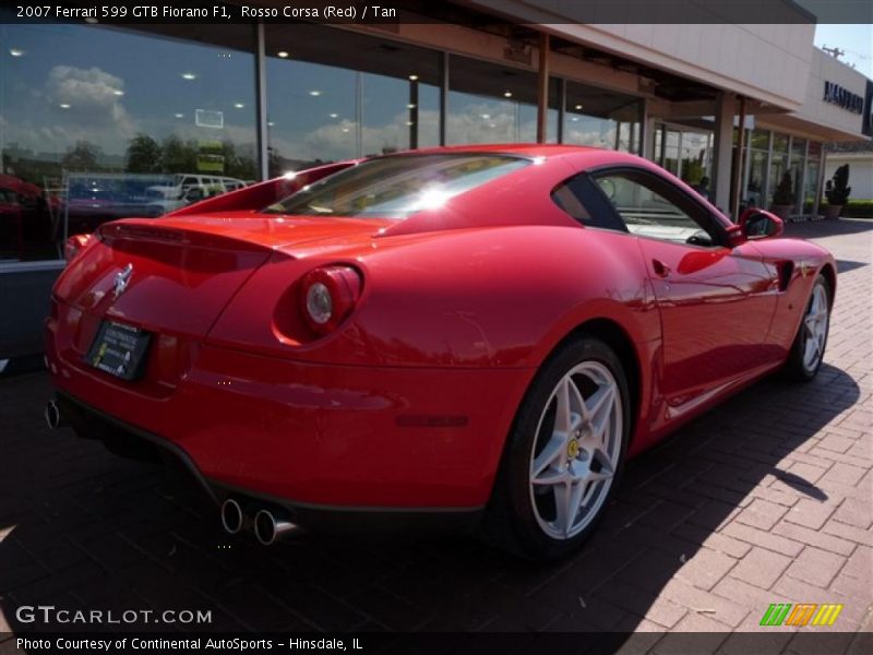 Rosso Corsa (Red) / Tan 2007 Ferrari 599 GTB Fiorano F1