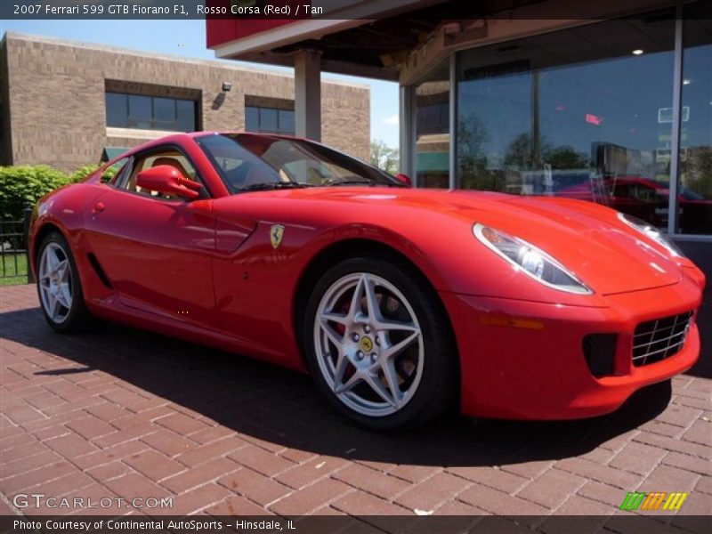Rosso Corsa (Red) / Tan 2007 Ferrari 599 GTB Fiorano F1