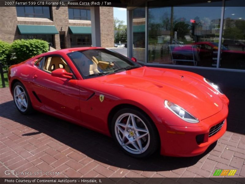 Rosso Corsa (Red) / Tan 2007 Ferrari 599 GTB Fiorano F1