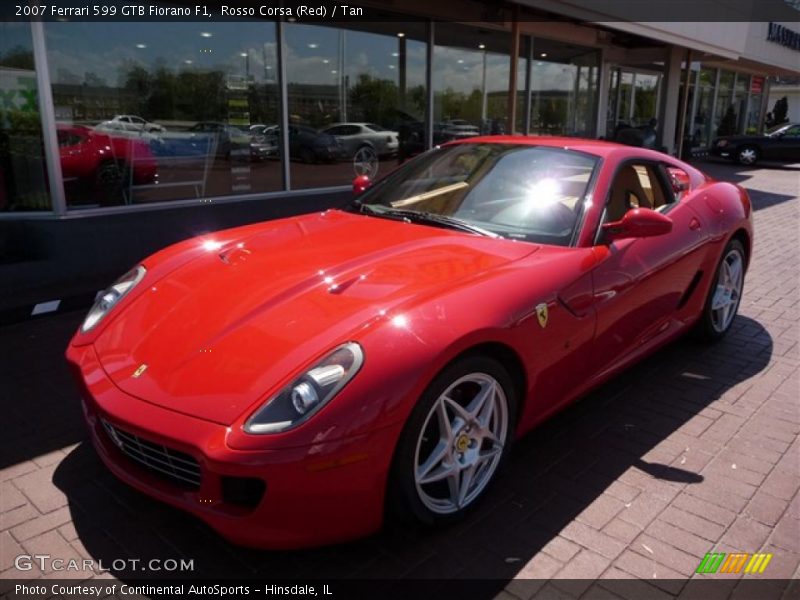 Rosso Corsa (Red) / Tan 2007 Ferrari 599 GTB Fiorano F1