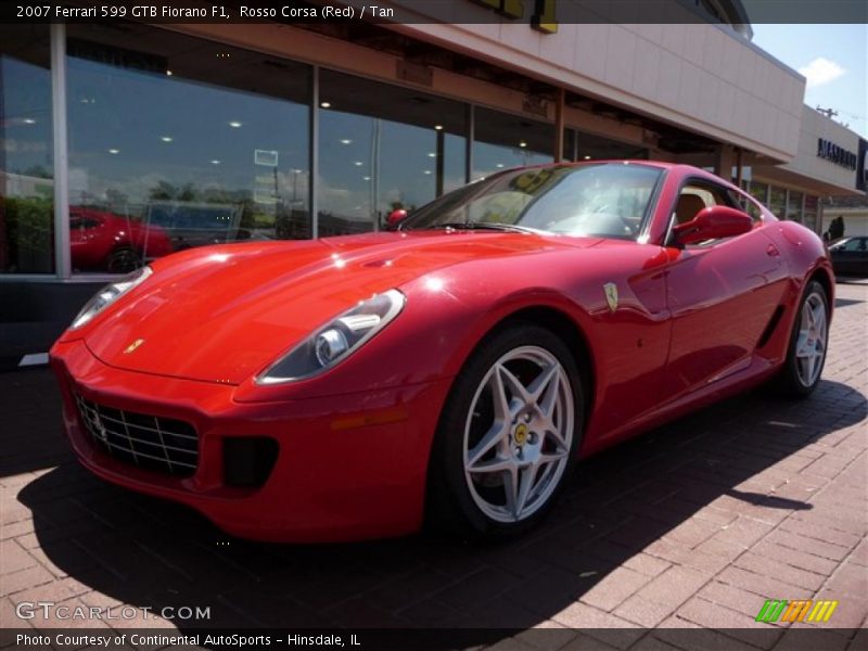Rosso Corsa (Red) / Tan 2007 Ferrari 599 GTB Fiorano F1