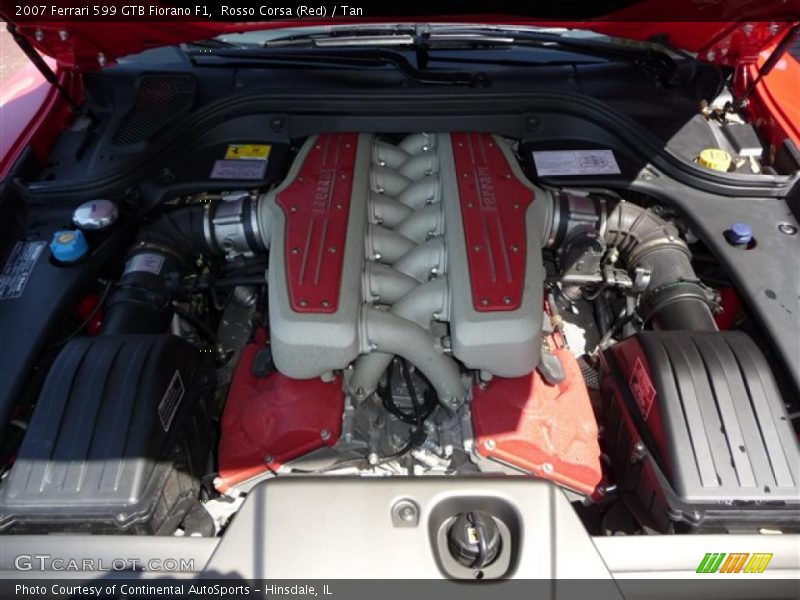 Rosso Corsa (Red) / Tan 2007 Ferrari 599 GTB Fiorano F1