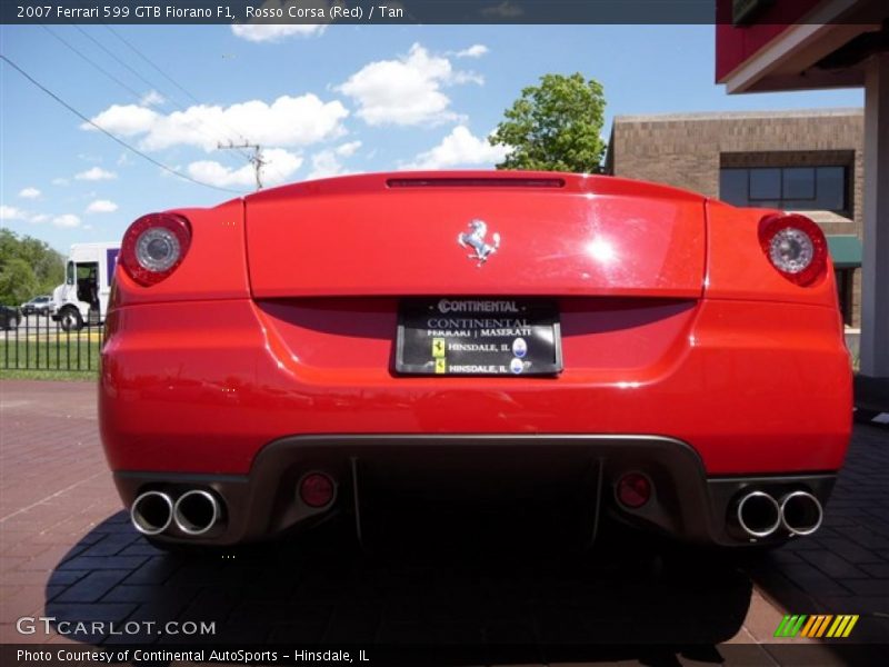 Rosso Corsa (Red) / Tan 2007 Ferrari 599 GTB Fiorano F1