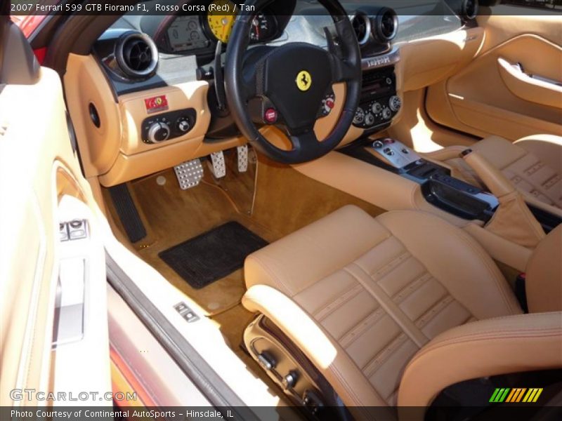 Rosso Corsa (Red) / Tan 2007 Ferrari 599 GTB Fiorano F1