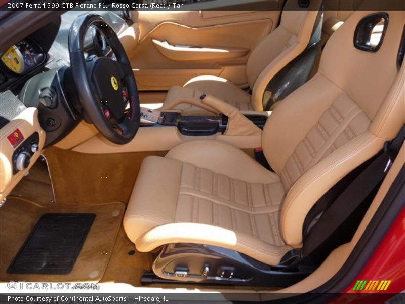 Rosso Corsa (Red) / Tan 2007 Ferrari 599 GTB Fiorano F1