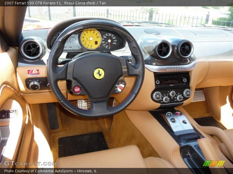 Rosso Corsa (Red) / Tan 2007 Ferrari 599 GTB Fiorano F1