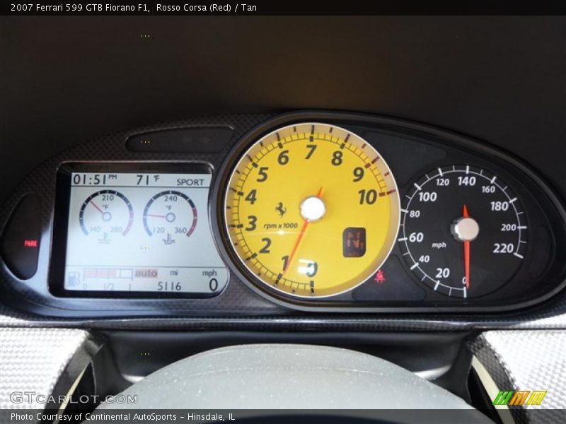 Rosso Corsa (Red) / Tan 2007 Ferrari 599 GTB Fiorano F1