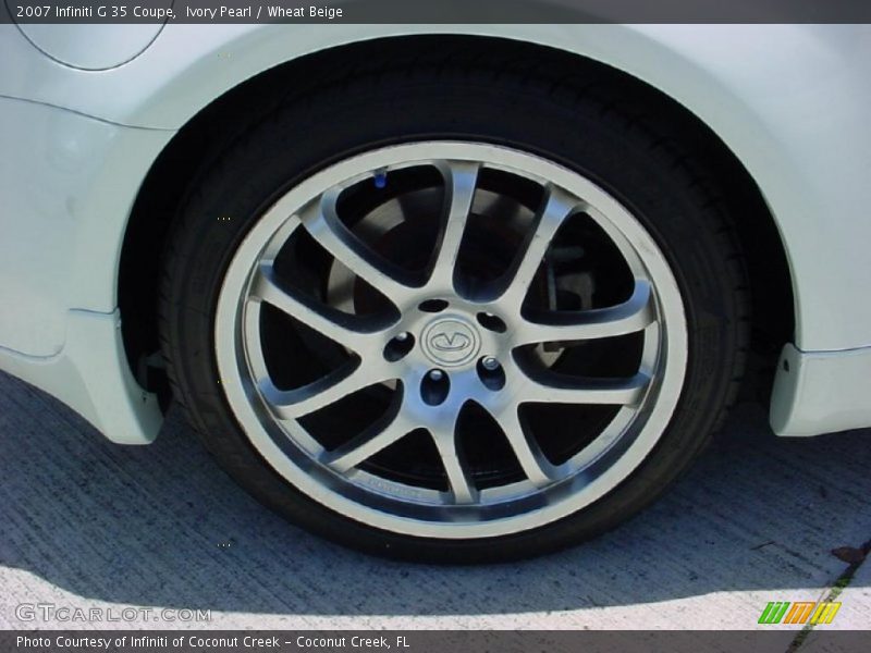 Ivory Pearl / Wheat Beige 2007 Infiniti G 35 Coupe