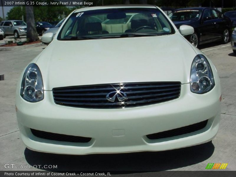 Ivory Pearl / Wheat Beige 2007 Infiniti G 35 Coupe