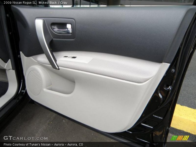 Wicked Black / Gray 2009 Nissan Rogue SL