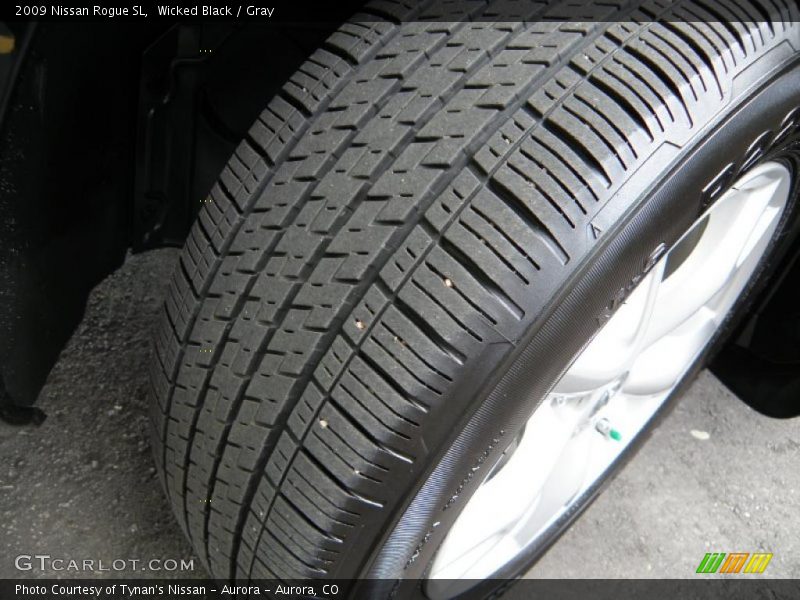 Wicked Black / Gray 2009 Nissan Rogue SL