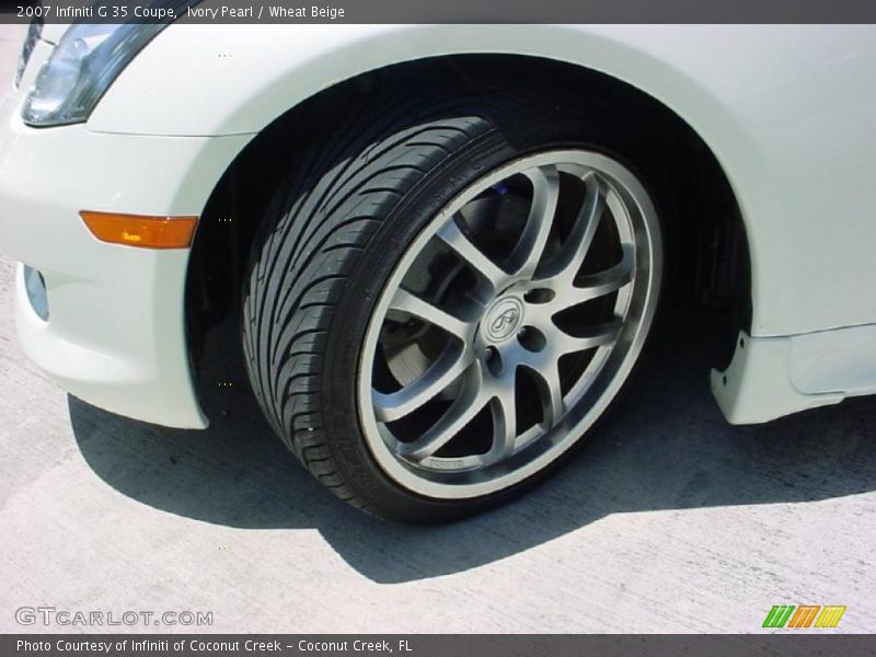 Ivory Pearl / Wheat Beige 2007 Infiniti G 35 Coupe