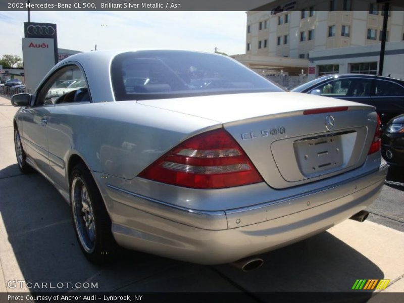 Brilliant Silver Metallic / Ash 2002 Mercedes-Benz CL 500