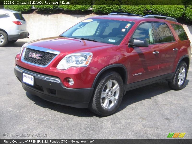 Red Jewel / Ebony 2008 GMC Acadia SLE AWD
